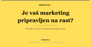 Je vaš marketing pripravljen na rast?